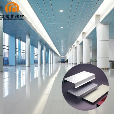 Customized Modern Aluminum Strip Ceiling Metal Linear Ceiling Panel for Station Airport Subwary