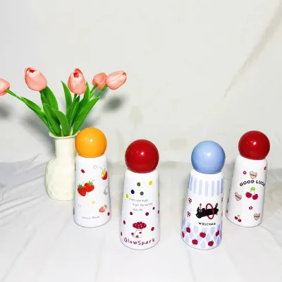 Creative Whimsical Cartoon Cat & Planet Thermos - 316 Stainless Steel Cute Kids Tumbler, Trendy Daily Cup