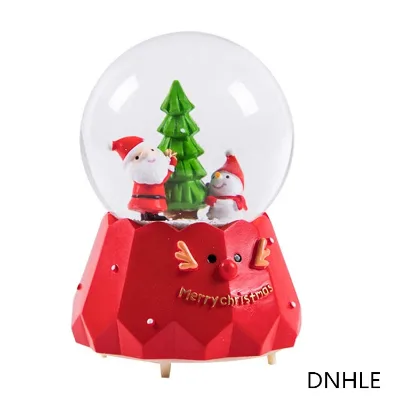 polyresin music box Christmas Snow Globe Music Box Polyresin Snow Globe Tabletop Ornament Xmas Gift