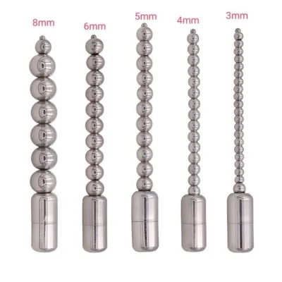 Stainless Steel 6 Size Men Penis Toys Stimulator Sounding Urethal Plug