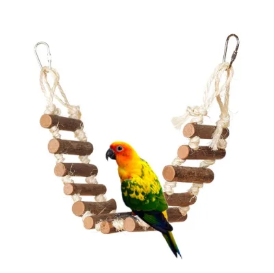 Factory Wholesale Hot Selling Parrot Bridge With Leather Parrot Ladder Bird Interactive Toys