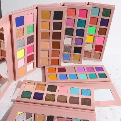 Custom No logo Wholesale Vegan Eyeshadow Palette Rose Gold Eye Shadow Palette square Low Moq Eyeshadow Palette Oem Custom logo