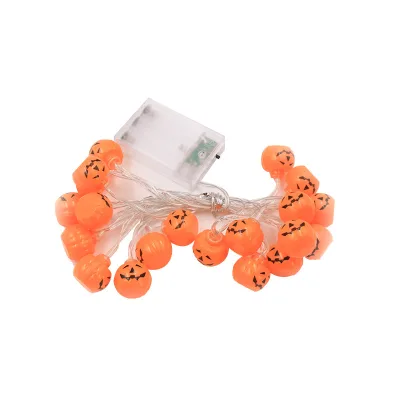 Wholesale Hot Sale New Halloween Pumpkin Ghost Holiday Party Outdoor Garden Decoration LED Lights String
