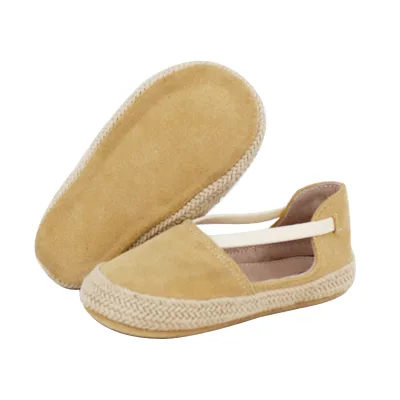 Choozii New Design Yellow Soft Sole Genuine Leather Breathable Baby Infant Prewalker Light Shoe