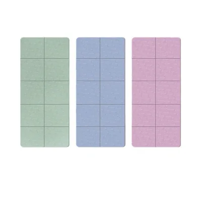 TPE folding yoga mat factory wholesale portable foldable outdoor yoga fitness exercise mat thickened lunch break mat