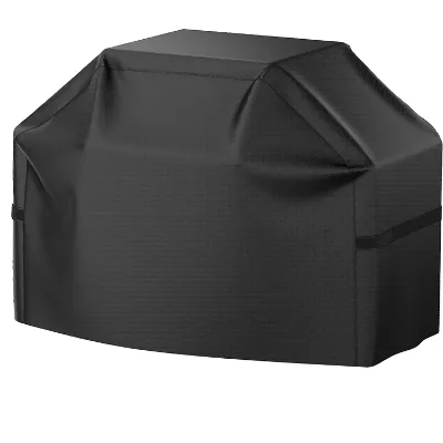 58 Inch BBQ Gas Grill Cover for Outdoor Grill, Waterproof, Barbecue Cover with Hook-and-Loop Straps & Adjustable Hem Drawstring