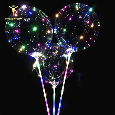 Confetti Led Luminous Balloon 2017 Hot Sale Colorful Party Decoration