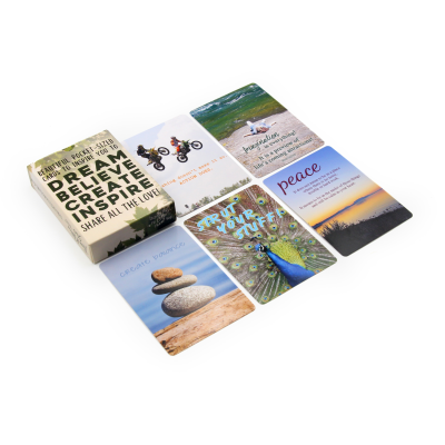 High Quality Reflection and Connect Cards 55 Question Paper Printing Portable Mindful Affirmation Cards