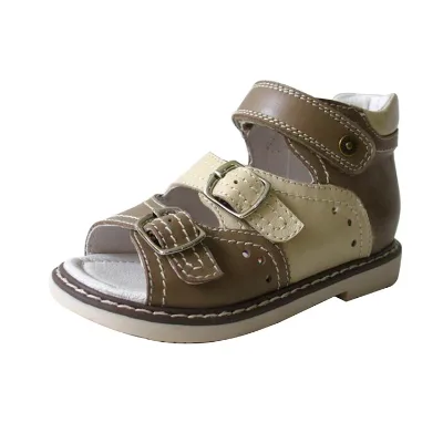 Choozii Import Genuine Leather Child Wholesale Orthopedic Sandals Shoes for Kids Girl and Boys