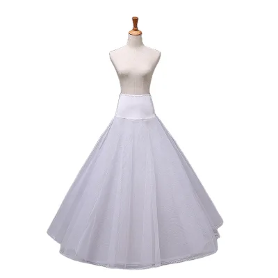 Ecoparty Two or Three Hoops Lace Trim White Children Elastic Waist Petticoat for Flower Girl