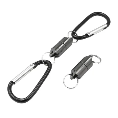 Wholesale Niya Portable Zinc Alloy Strong Metal Carabiner Keychain Magnetic Quick Release with Letterpress Printing