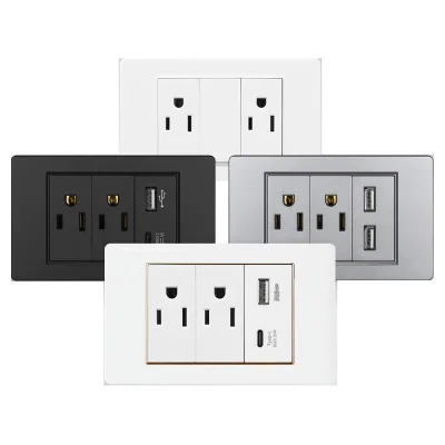 US Standard 118 Type Portable Power Socket with 2 Outlets 16A IP24 Rated for Home Use 118x72mm South American Design