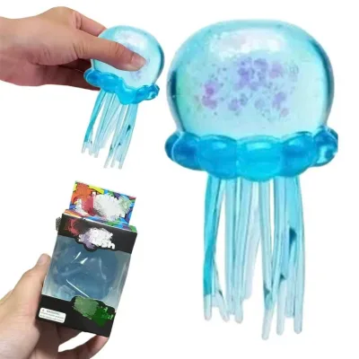 Hot Item Large Size Squeeze Toy Stress Relief Soft Slow Rebound TPR Material Squishy Jellyfish