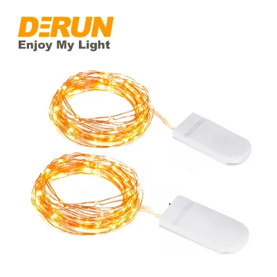 Outdoor Decorative LED Strip CR2032 Battery 3V 0.05W SMD2835 Copper Wire LED String Light for Party Christmas , DEC-3V