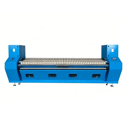 SUHANG High Speed 50m/min 3300mm Semi-Automatic Fabric Feeding Machine for Hotel Hospital Laundry/Clothing Factory Use