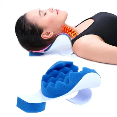 Neck Support Pillow Tension Reliever Massager Head Neck Shoulder Relax Muscle Tension Relieves Tightness Soreness Therapeutic