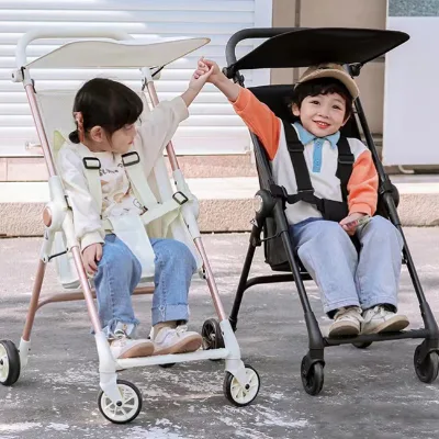 Pocket Cart Lightweight and Foldable Four-wheel Handcart Travel Cart Baby Walking Artifact Baby Stroller
