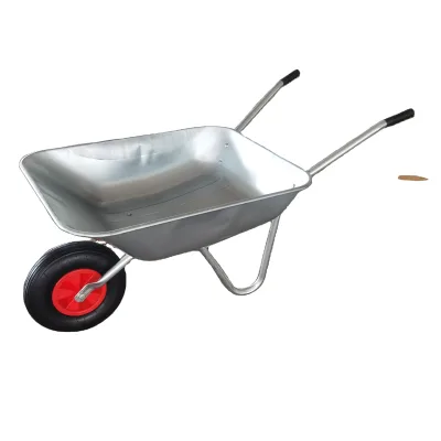 Europe Germany Garden Wheel Barrow WB5204 Solid and Pneumatic Wheel Made of Steel Iron with Small Rubber Wheel