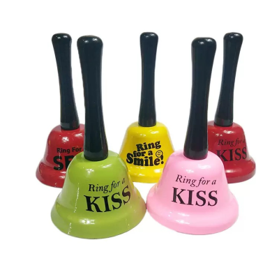 Custom Logo Hand Call Bells Ring Service Wedding Party Events Bell