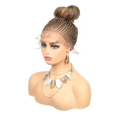 African Chemical Fiber Braid Headpiece 360 Lace Wig Dreadlock Headpiece