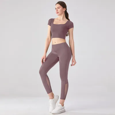 Mas Active Trade Customized High Quality Women's Fitness Sport Leggings Tummy Control Yoga Pants Made of Spandex/Nylon