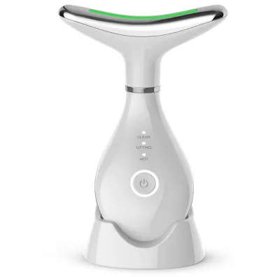 Wireless Remote Control Red-Light Therapy Facial Massager Neck & Shoulder Tool for At-Home Skin Care