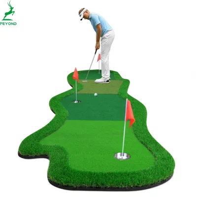 Indoor Outdoor Golf Carpet Practice Mini Putting Mat Washable Anti-Slip Golf Green Portable Golf Putter Training Mat