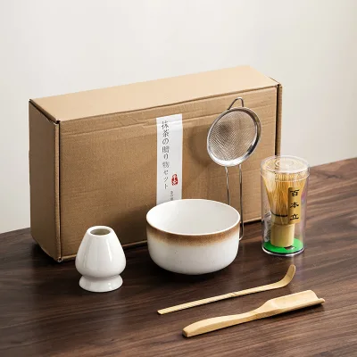 High Quality No Bad Review Handmade 2-4-7-9-11 PCS Bamboo Matcha Whisk Set With Custom Logo Gift Packing Matcha Powder Kit
