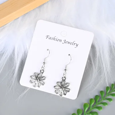 Wholesale Sliver Plated Earrings Custom Luxury Classic Fashion Jewelry Charm Earrings for Women