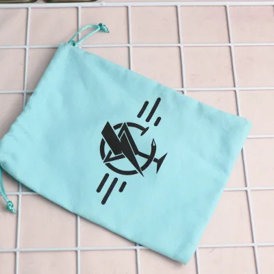 Environmentally  cotton fabric drawstring bag for handcrafts packaging and storage, cotton drawstring bag with hemp thread.