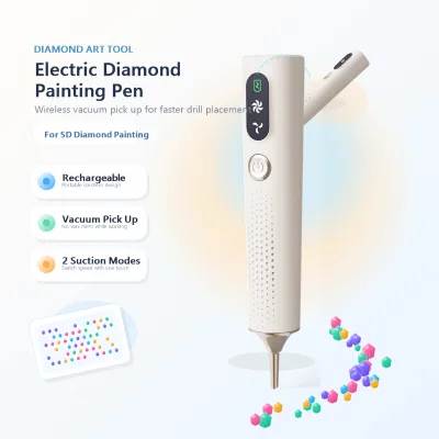 Rechargeable Automatic Electric for ABS Material Vacuum Pen 2 Suction Modes for DIY Diamond Art Drill Placement