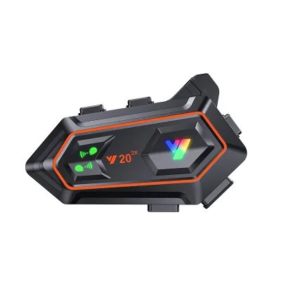 Y202X Helmet Bluetooth Headphones Waterproof and Dustproof Long-Lasting Dual-Person Communication Motorcycle Helmet Headphones