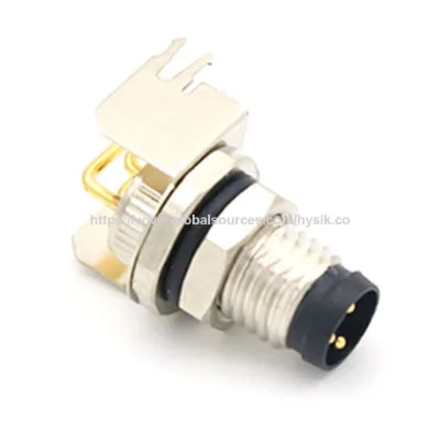M8 connector,right angled male 3-pIn PCB connector