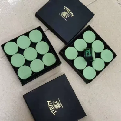TAOM V10 High-End Premium Quality Green/Blue/Pink Professional Pool Players' Choice Cue Chalk
