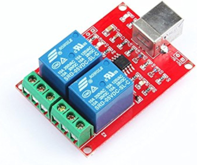 Waveshare 5V 2 Channel 10A PC USB Control Switch Relay Module Free Drive USB Control Switch Driver PC Intelligent Controller