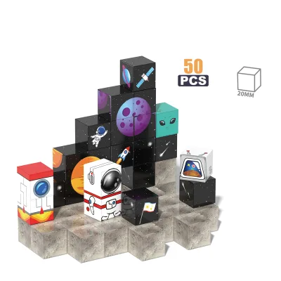 HSD Magnetized Plastic Educational Toy for Kids Learning Magnetic Blocks Set Sensory Play 20MM