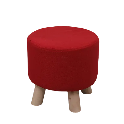 Best Quality Solid Wood Upholstered Footstool Cheap Ottoman Pouffe Chair Foot Rest Stool Upholstery Footrest for Living Room