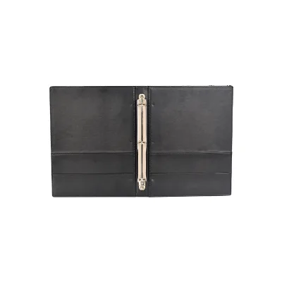 High Quality Hotel Use Black Pu Leather Guest Service Directory Manufacture Factory