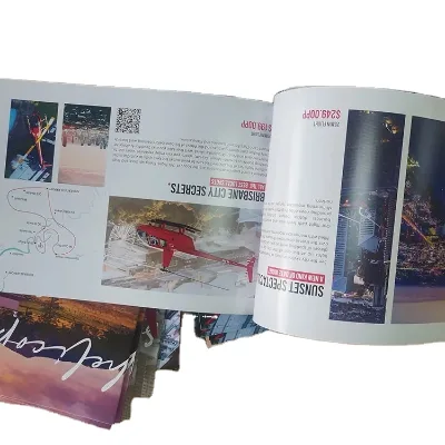 Customize Design for Company Introduction Full Color Printing Wireless Binding Saddle Stitch Booklet Brochure
