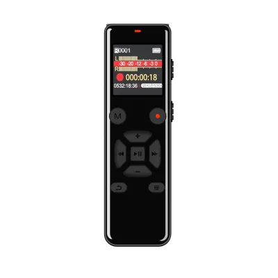Lightweight Digital Voice Recorder 8GB Memory Support 128GB TF Card, Sensitive Capture Sound, Long-Term Work Partner