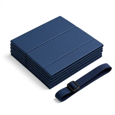 Foldable Yoga Mat Strap Portable Carry Buckle Fitness Mat Holder Travel Gym Accessory