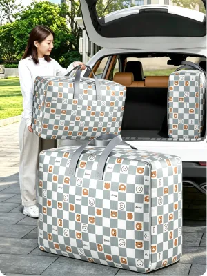 Moving Storage Bag Heavy Duty Waterproof Oxford Cloth Large Capacity House Organizer for Clothes Bedding Bulk All Seasons Made