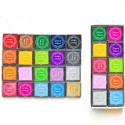 Wholesale 20 Colors DIY Craft Finger Ink Pad Stamps for Kids Rubber Stamp Scrapbooking Card Ink Pad