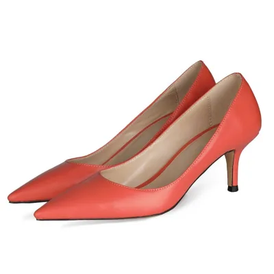 Fancy Low Thin Heels Dress Shoes Women Pointed Toe Colorful Pumps Office Ladies Working Low Heels Wedding Pumps Shoes