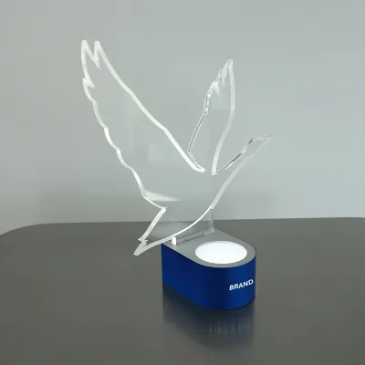 Customizable Color LED Grey Goose Bottle Presenter with Luminous Acrylic Display Rack for Wine Vodka Whiskey-for Bars Home Decor