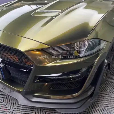 Gloss Metal Midnight Gold Personalized Color Change Sticker Car Wrap Vinyl Automobile Body Masking Film for Bike Vehicle Decal