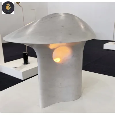White marble lamp luxury designer living room marble floor lamp