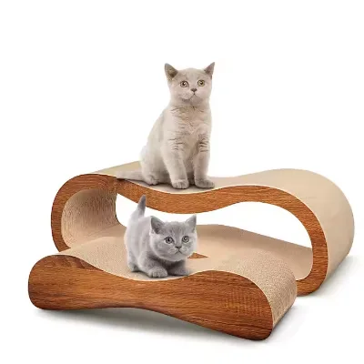 Best Seller Modern 2-in-1 Interactive Cat Scratcher Corrugated Paper Indoor Furniture Protector Carton Packed
