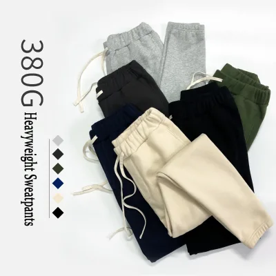 Wholesale Custom 360 Gsm Cotton Blank Elastic Waist Jogger Oversized Mens Sweatpants