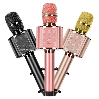Popular Design Small Kids wireless Microphone speaker With LED Light